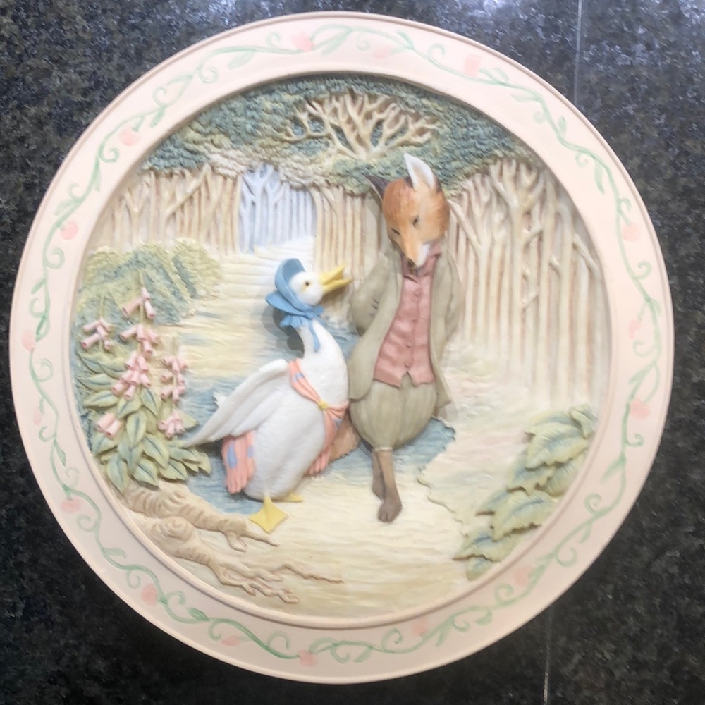 Davenport Pottery, Plate # 3 The Tale Of Jemima Puddle-Duck